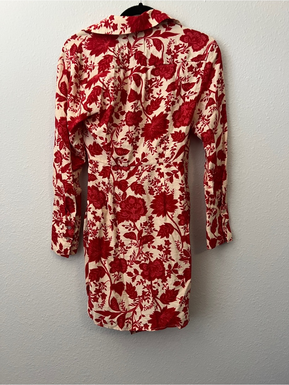 Mango MNG Floral Wrap Collared Dress- Size 2 - Picture 2 of 3